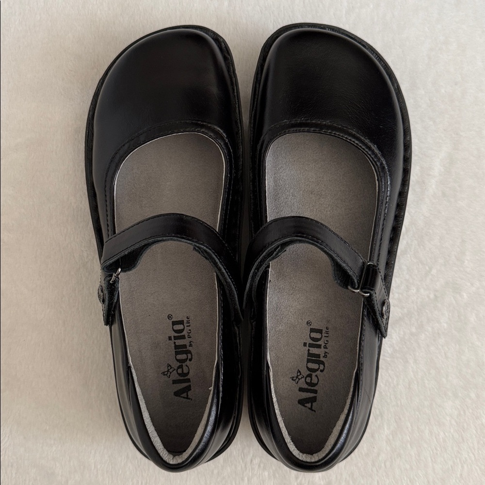 NWOT Alegria by PG Lite | Belle Leather Mary Jane Shoe BEL-640 Black (40/9.5-10) - Picture 8 of 15